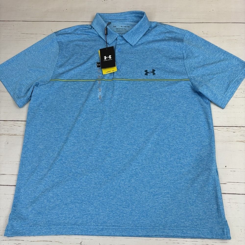 Under Armour The Playoff Polo Shirt Mens XL NEW NWT - Picture 2 of 7